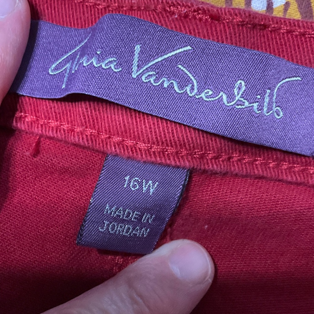 🔥Final Mark down! Gloria Vanderbilt Deep Red Straight Leg Jeans - Picture 2 of 12
